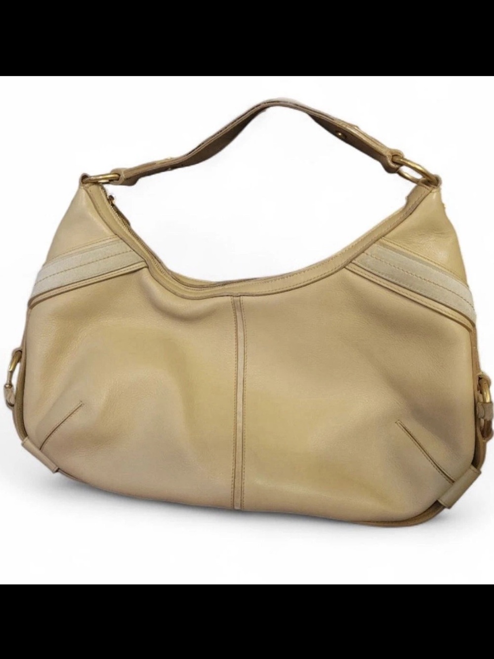 Vintage Yves Saint Laurent Mombasa Hobo Bag Butter Yellow Leather Tom Ford Era